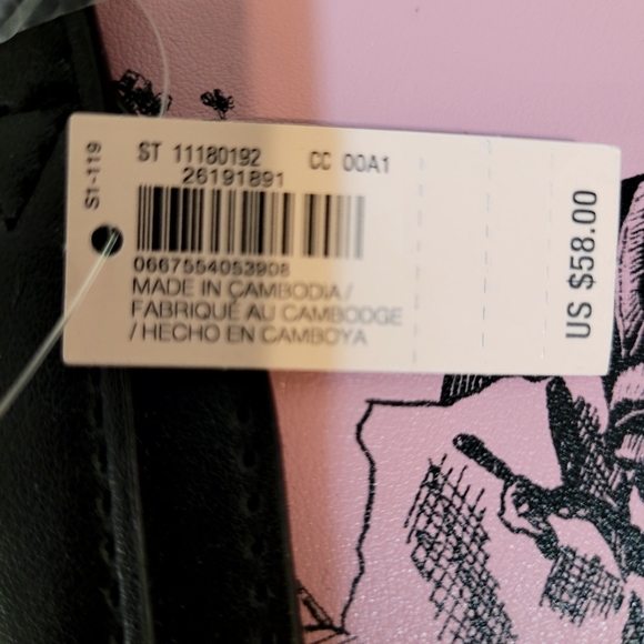 Victoria Secret Tote Pink with Black Flowers New With Tags - Picture 2 of 4